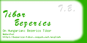 tibor bezerics business card